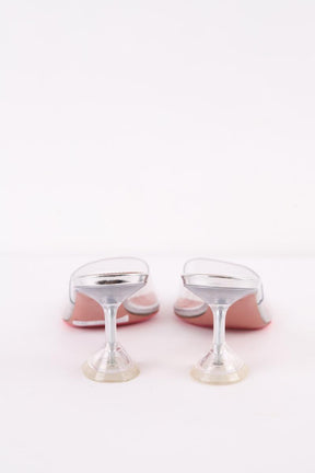 Talons Amina Muaddi  Argent