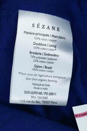 Jupe Sézane Bleu en Coton