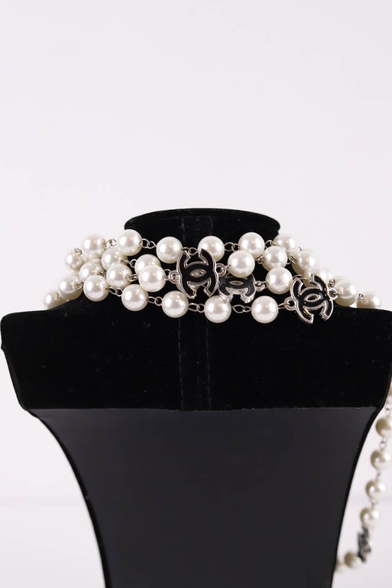 Collier Chanel  Blanc