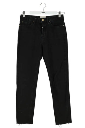 Jean droit Sézane Noir en Coton, taille S - Seconde Main