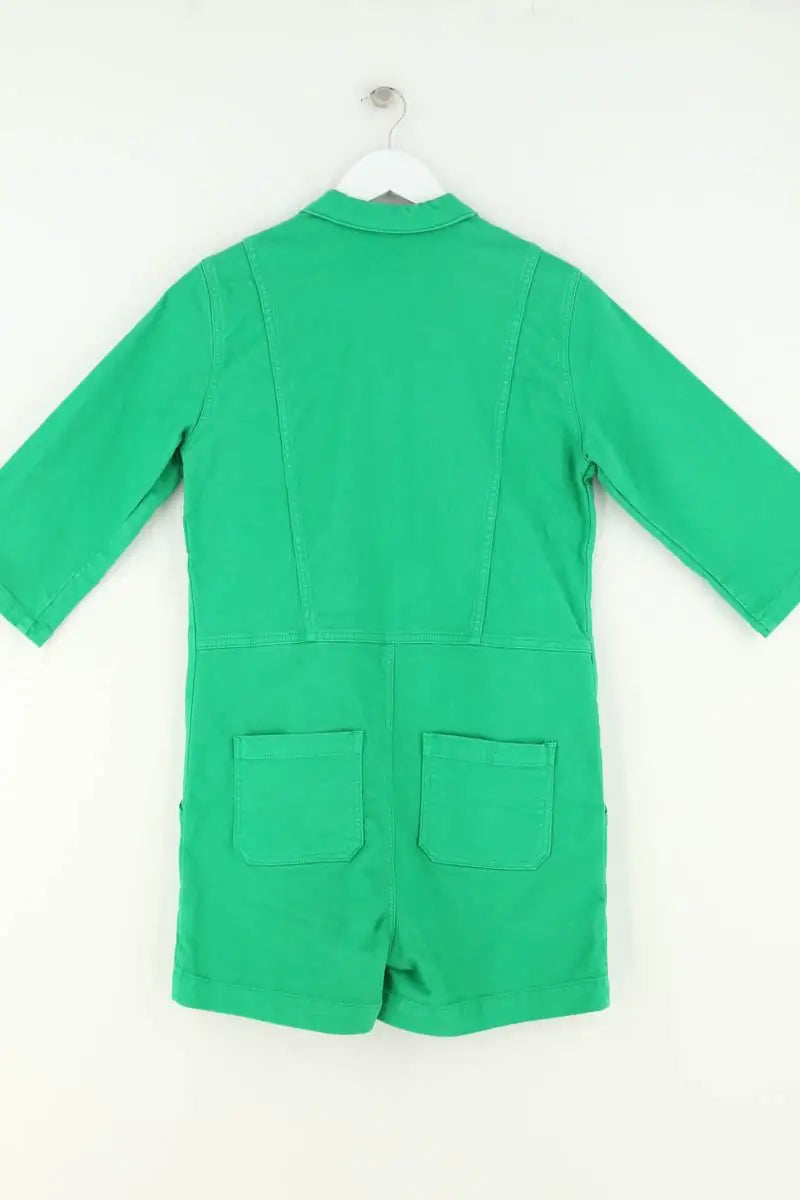 Combishort Modetrotter Vert en Coton