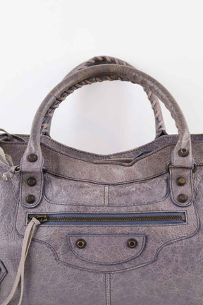 Sacs à main Balenciaga City Gris