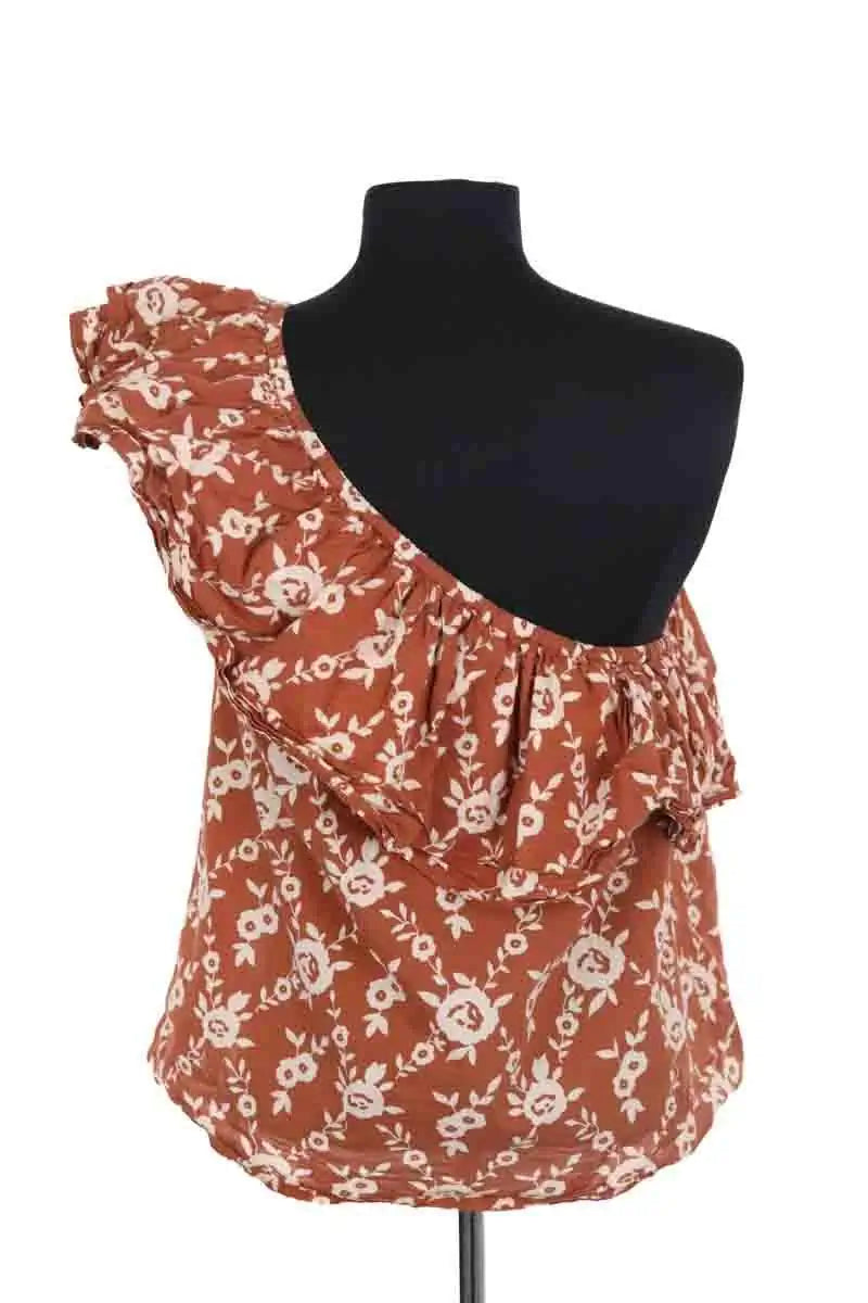 Top Petite Mendigote Marron en Coton