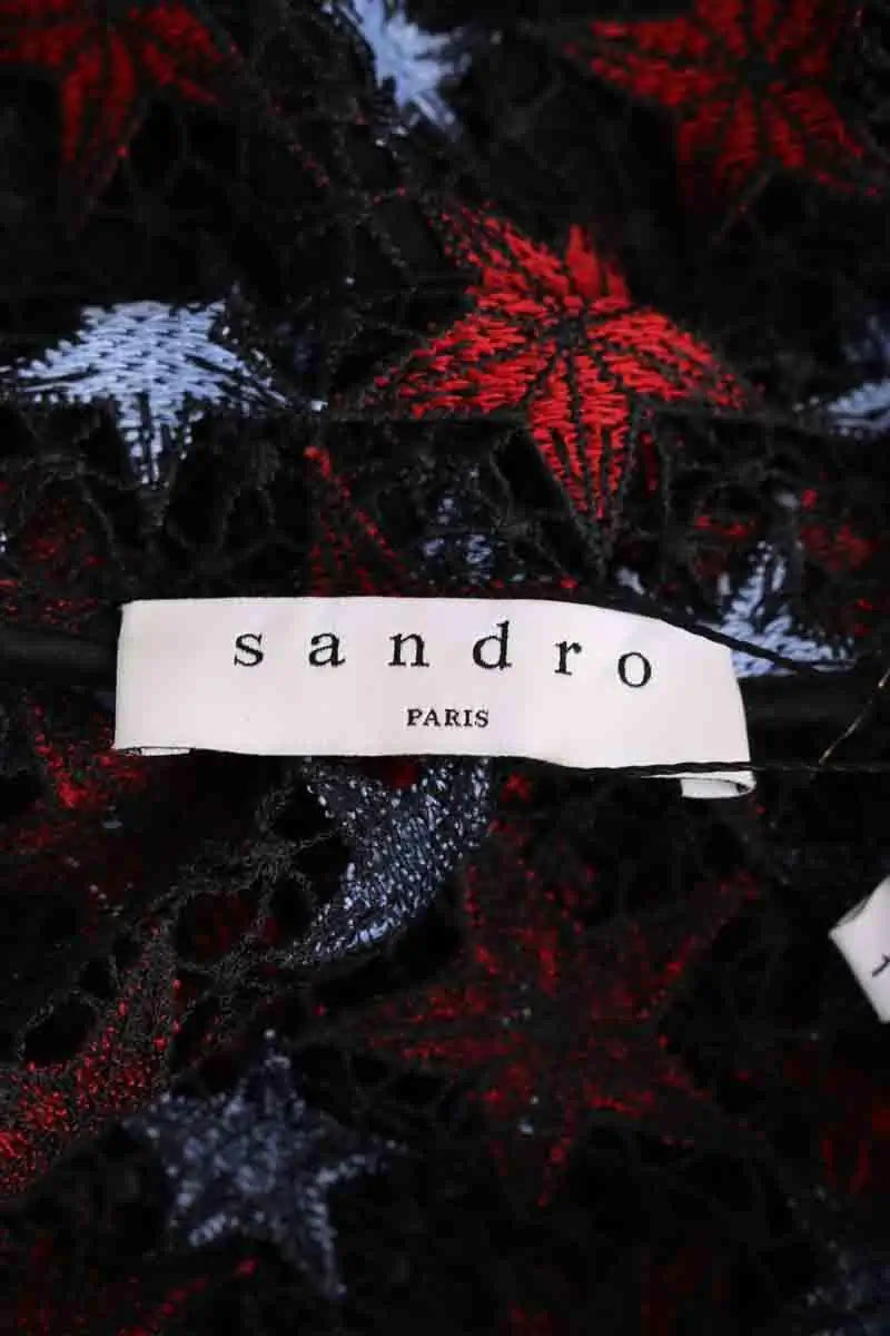Robe Sandro Noir en Synthétique