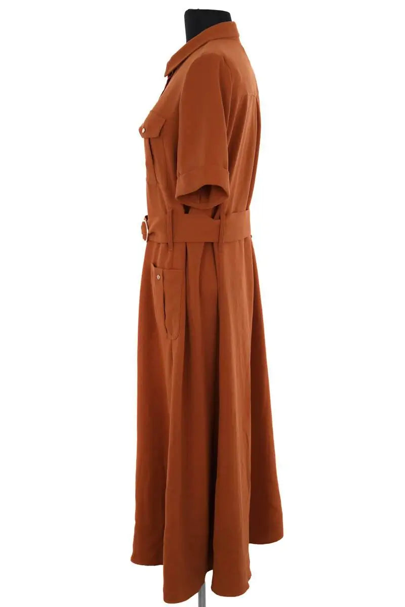 Robe Sézane Camel en Synthétique