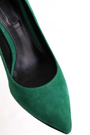 Talons Hugo Boss Vert en Daim