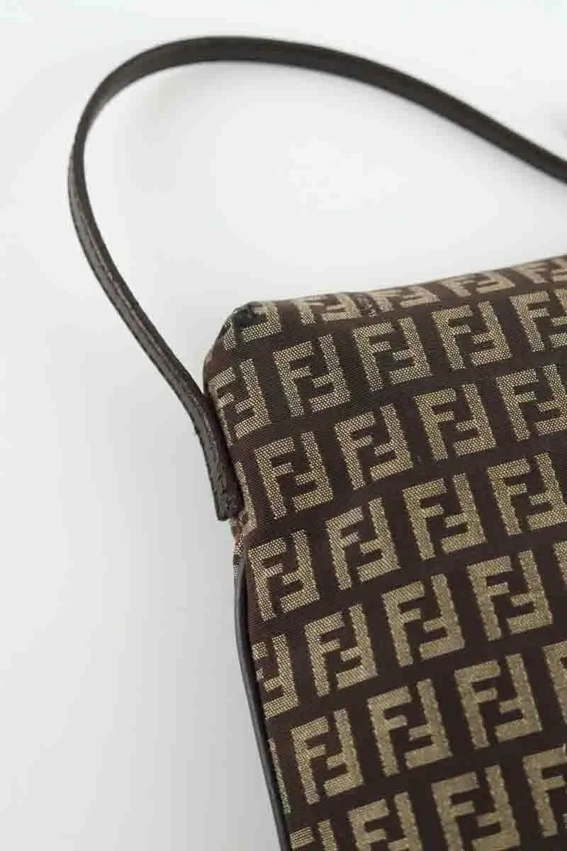 Sac à bandoulière Fendi Marron en Tissu