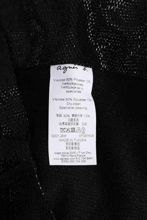 Gilet Agnès B. Noir en Viscose
