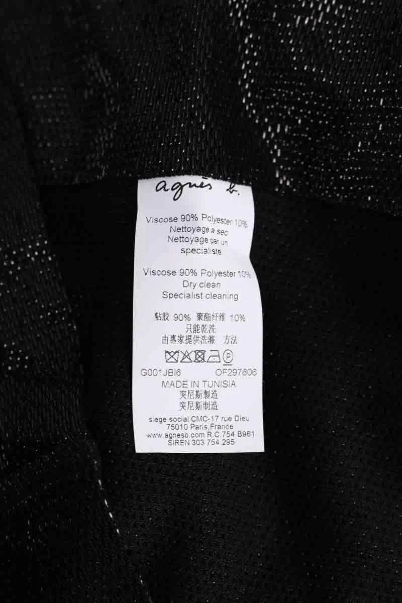 Gilet Agnès B. Noir en Viscose
