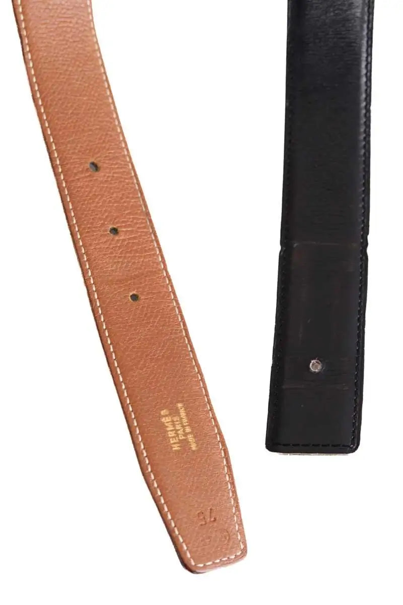 Ceinture en cuir Hermès Noir en Cuir