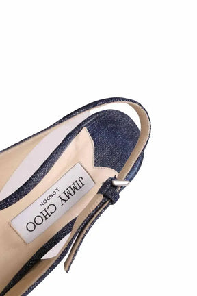 Talons Jimmy Choo Bleu en Cuir