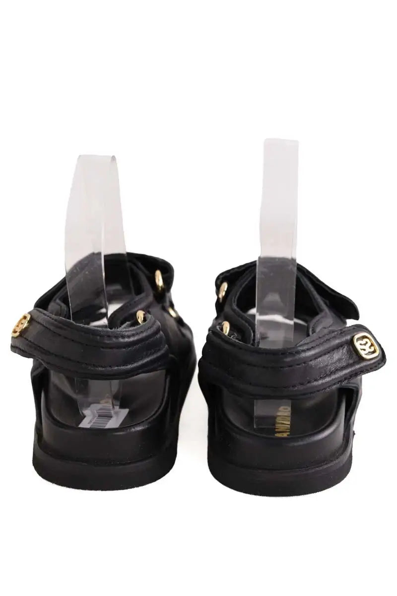 Sandales Sandro Noir en Cuir