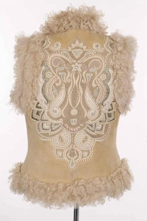 Veste Chloé Beige en Fourrure