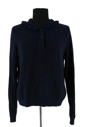 Pull Balzac Marine en Viscose, taille M - Seconde Main