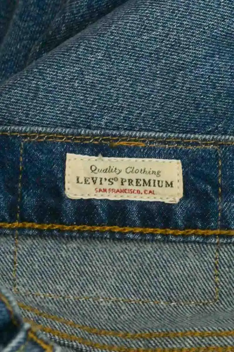 Jean droit Levi's 502 Bleu en Coton