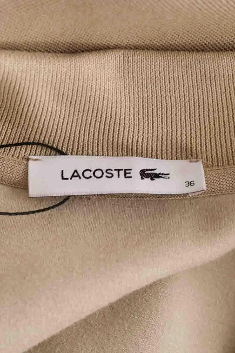 T-shirt Lacoste Camel en Coton