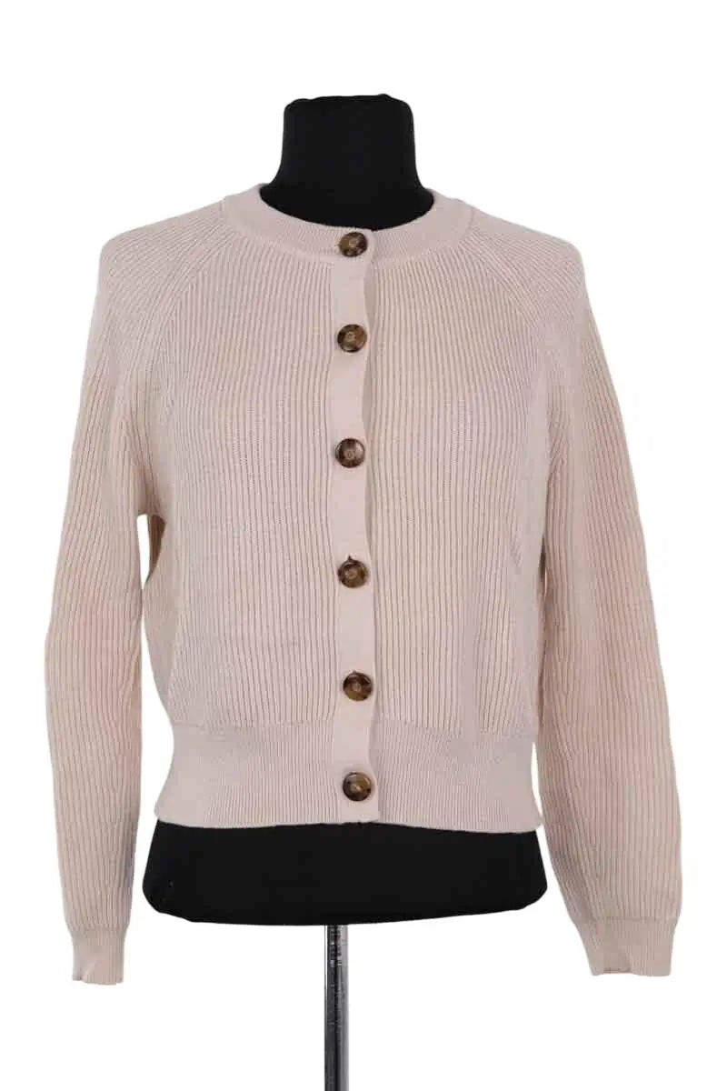 Cardigan Sézane Ecru en Laine, taille XS - Seconde Main