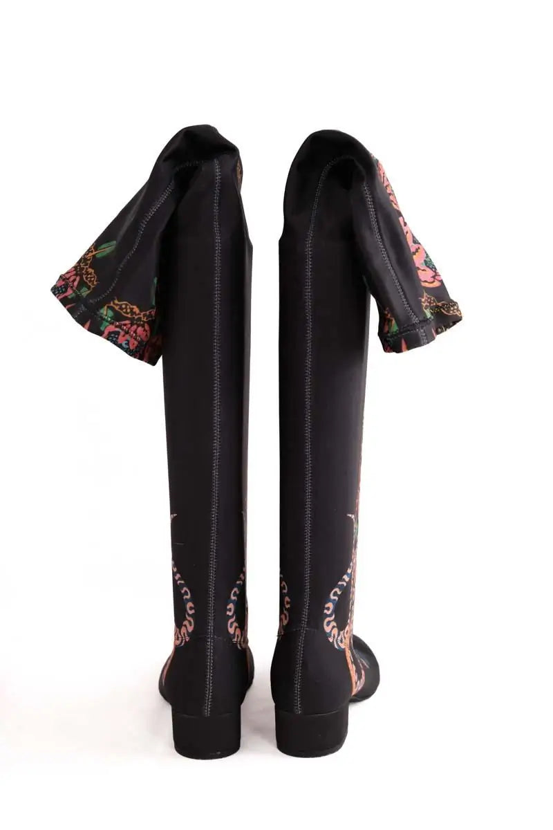 Bottes La DoubleJ Noir en Tissu