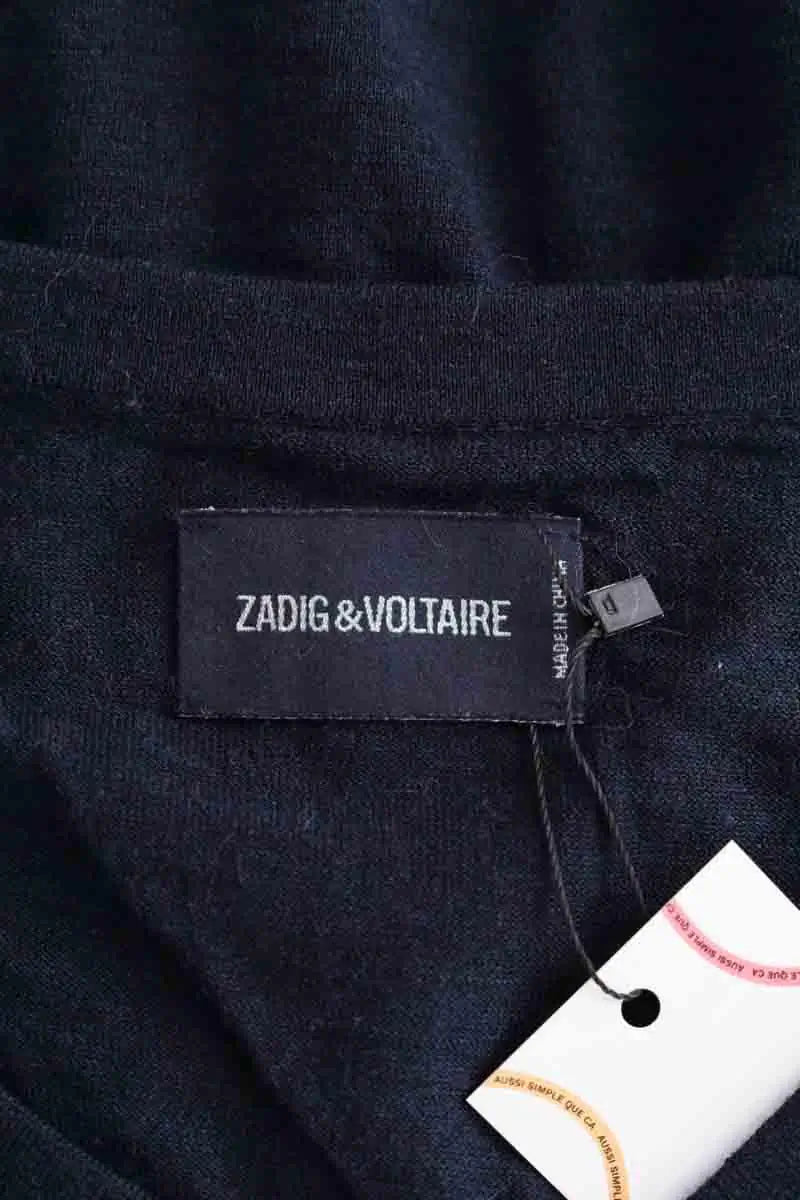 Pull Zadig & Voltaire Marine en Laine