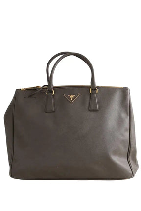 Cabas Prada Galleria Kaki en Cuir - Seconde Main