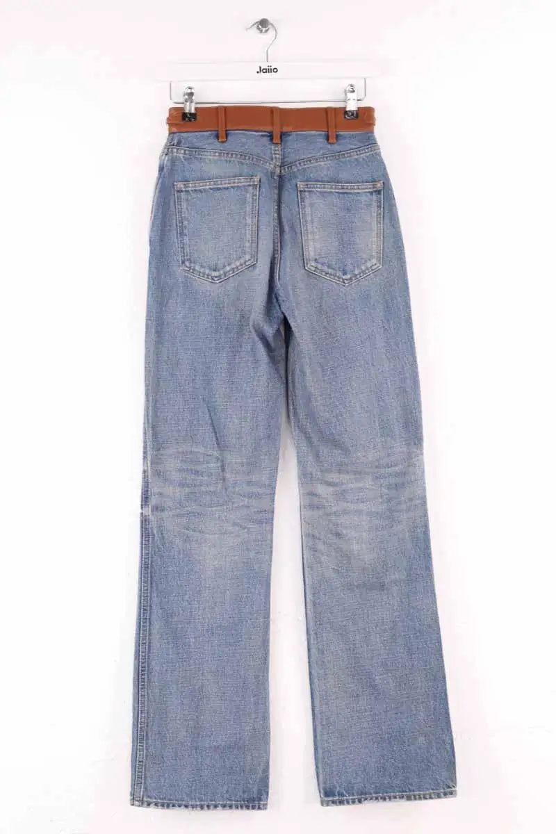 Jean droit Celine Bleu en Coton