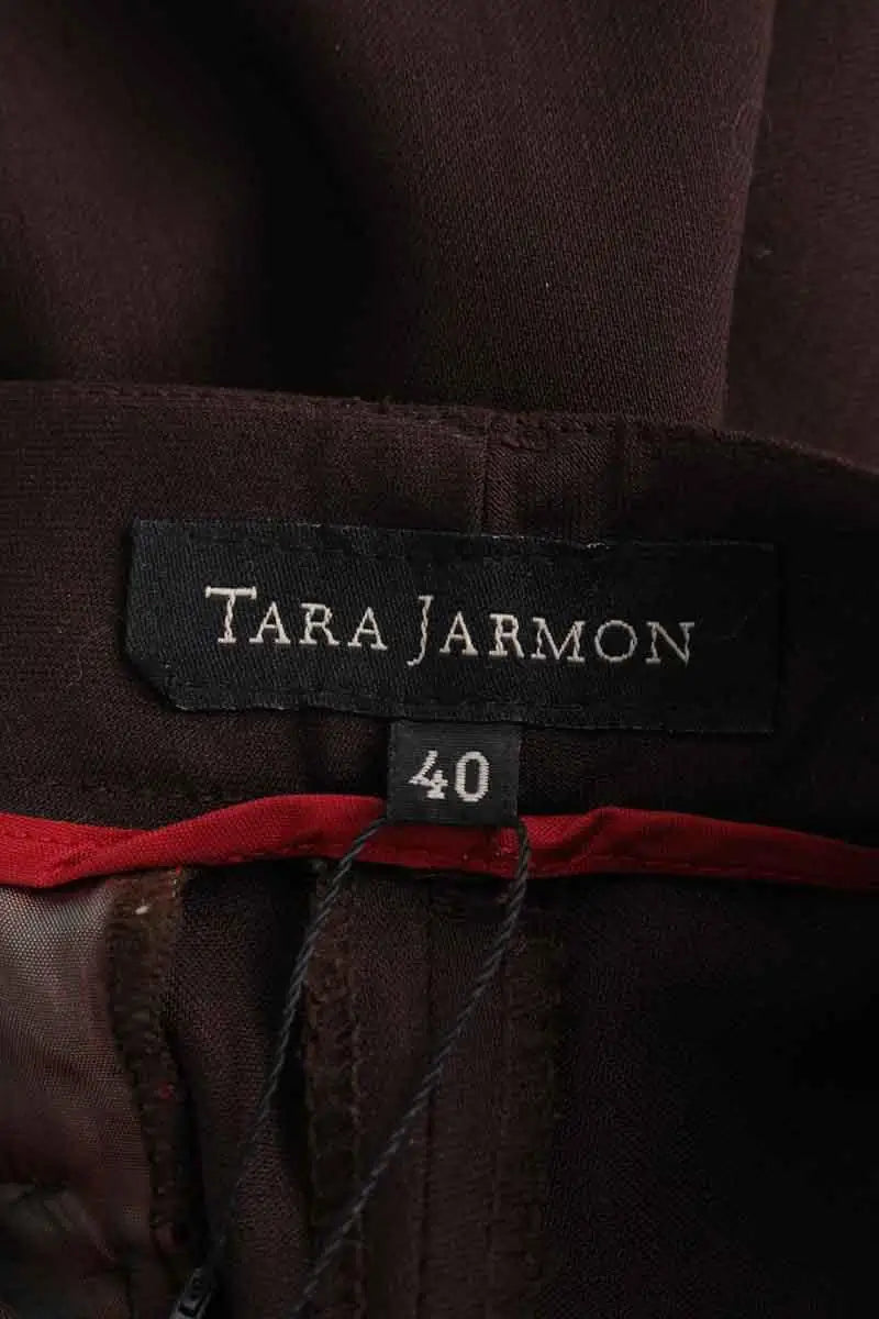 Pantalon Tara Jarmon Marron en Laine