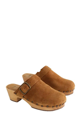 Sabots Ba&Sh Camel en Daim
