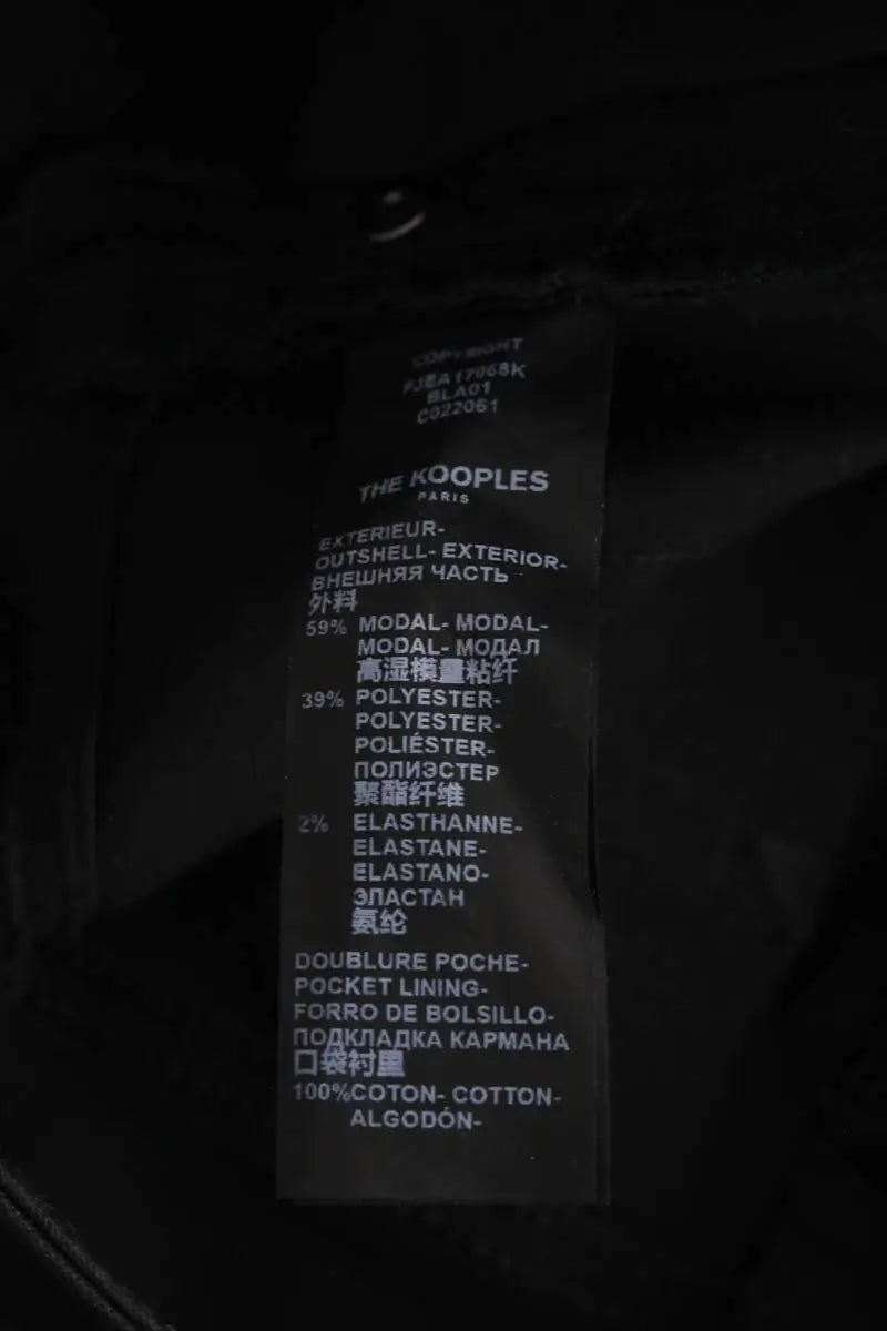 Pantalon slim The Kooples Noir en Viscose