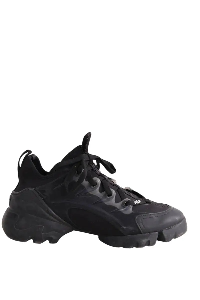 Baskets Dior D Connect Noir en Caoutchouc, taille 34 - Seconde Main