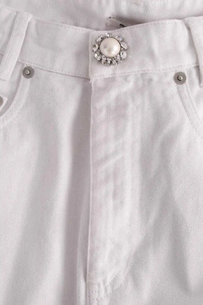 Mini jupe Miu Miu Blanc en Coton