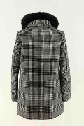 Manteau Claudie Pierlot Noir en Laine