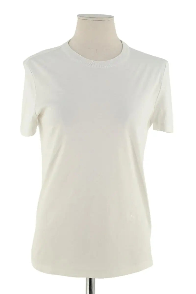 T-shirt Loro Piana Blanc en Coton, taille S - Seconde Main