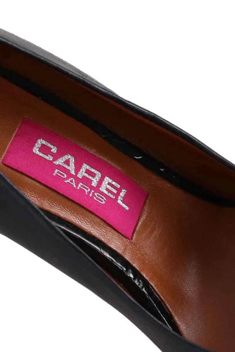 Talons Carel Noir en Cuir