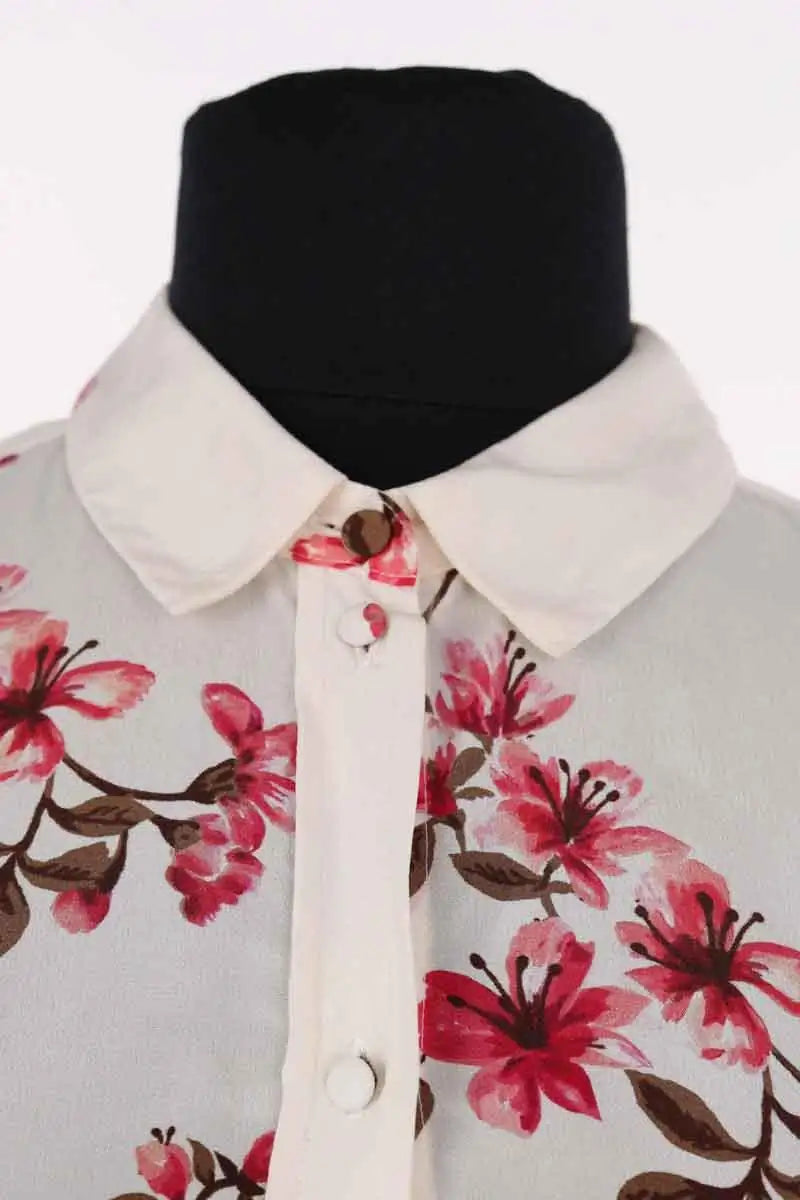 Chemise Sézane Ecru en Soie