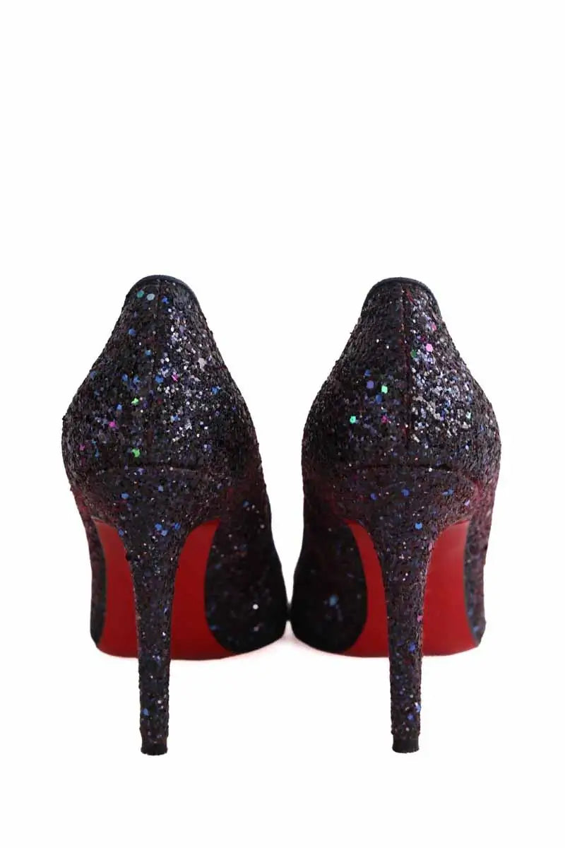 Talons Christian Louboutin Violet en Paillettes