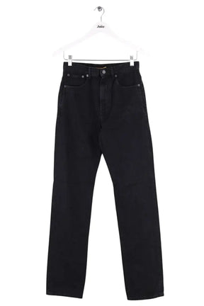 Jean droit Saint Laurent Noir en Coton, taille S - Seconde Main