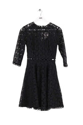 Robe Claudie Pierlot Noir en Synthétique, taille XS - Seconde Main