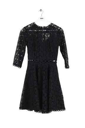 Robe Claudie Pierlot Noir en Synthétique, taille XS - Seconde Main
