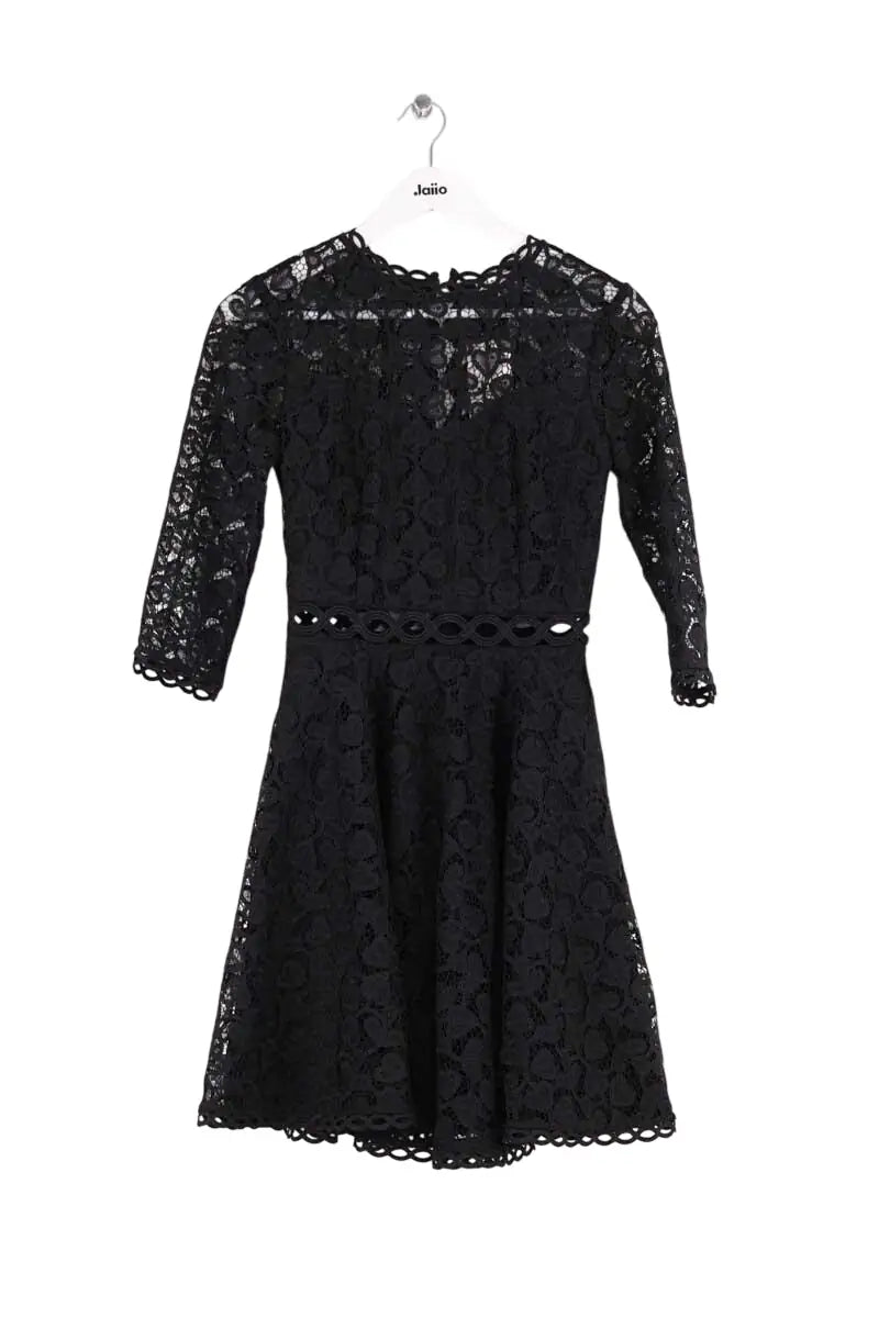 Robe Claudie Pierlot Noir en Synthétique, taille XS - Seconde Main