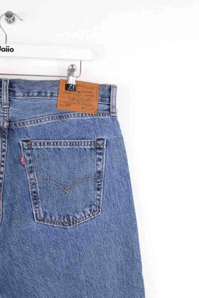 Jean droit Levi's Bleu en Coton