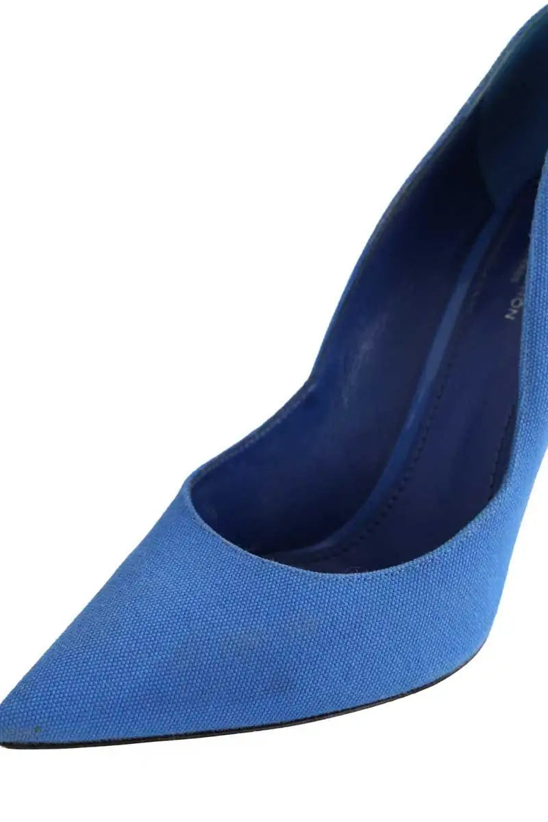 Talons Louis Vuitton Bleu en Tissu