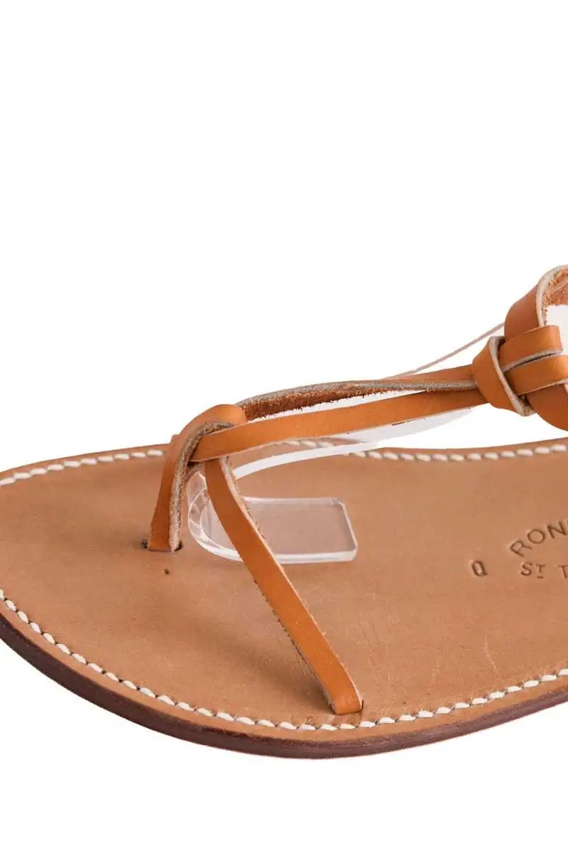 Sandales Rondini Marron en Cuir