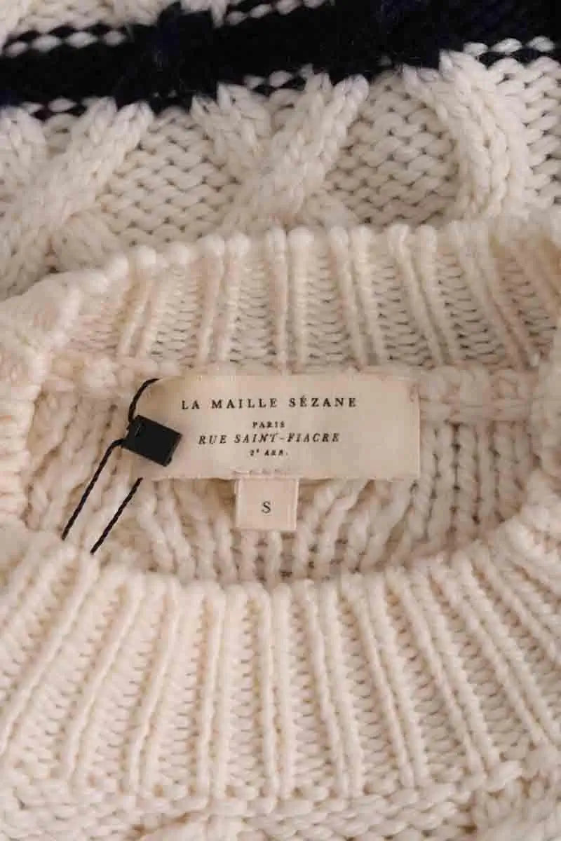 Pull Sézane Beige en Laine