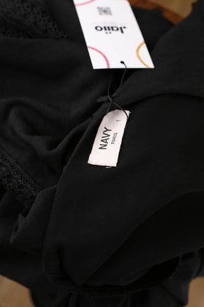 Mi-longueur Navy Paris  Noir