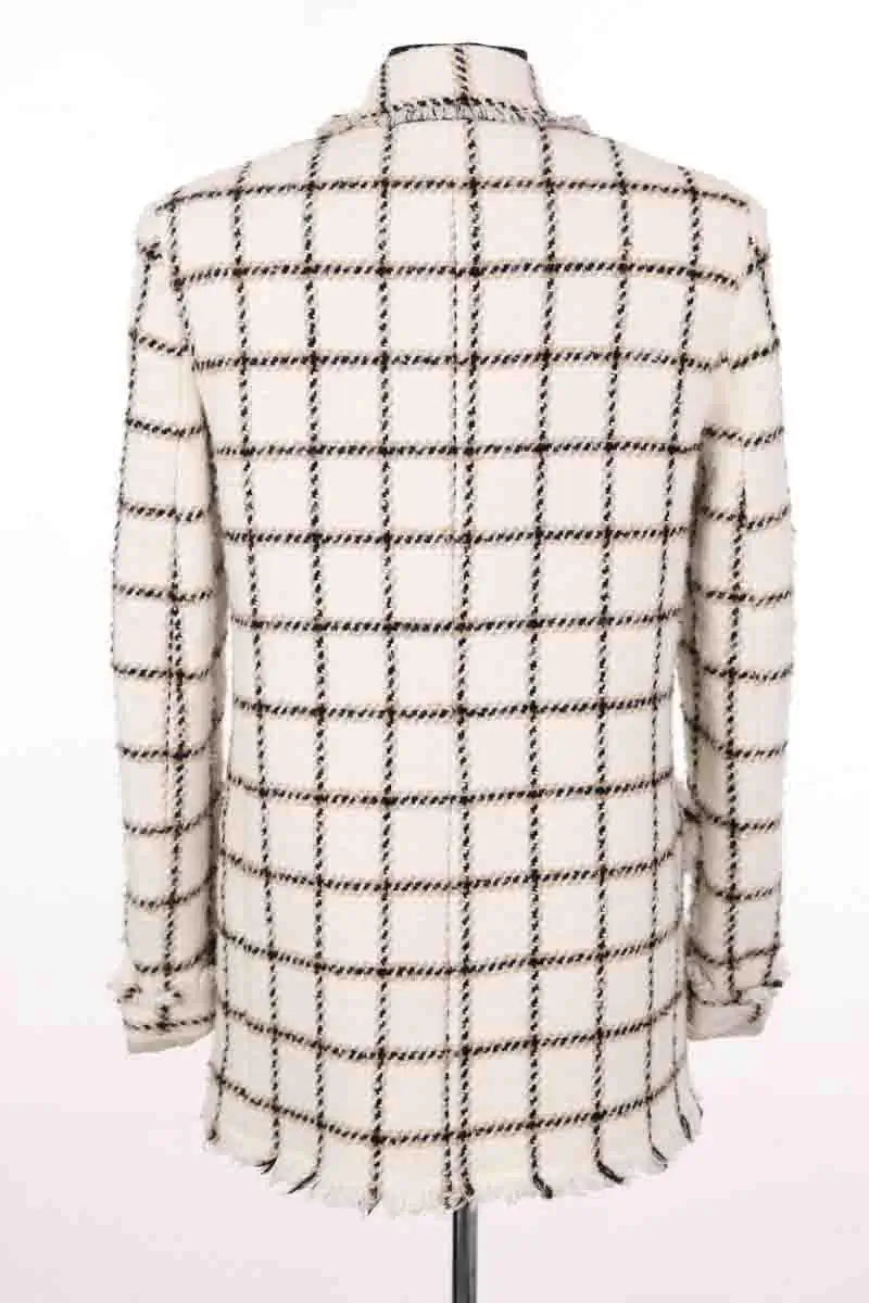 Manteau Pinko Blanc en Synthétique