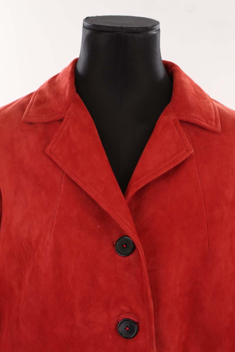 Veste en cuir Gerard Darel  Rouge