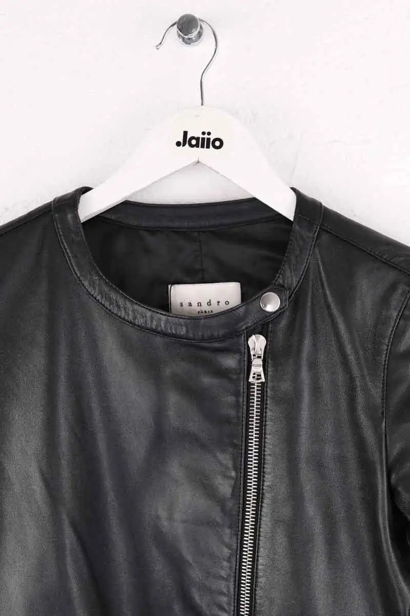 Veste Sandro Noir en Cuir