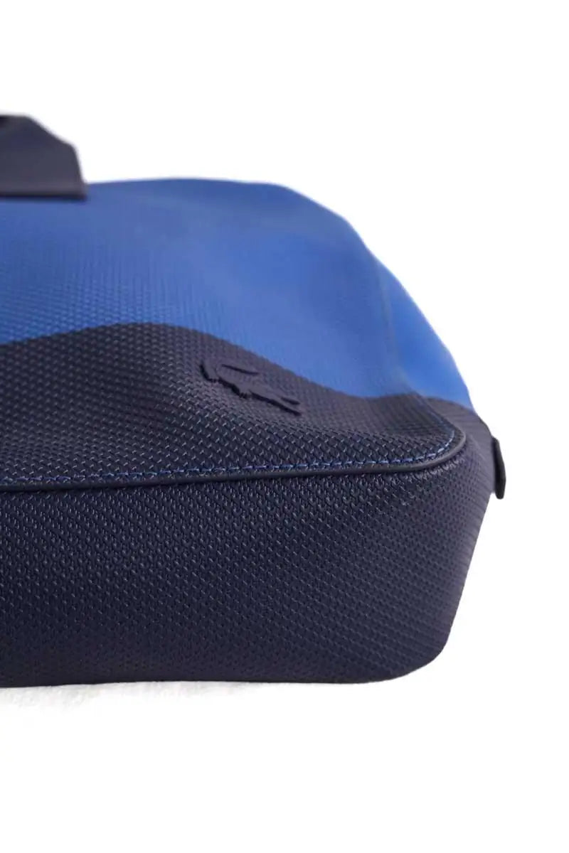 Cartable Lacoste Bleu en Cuir
