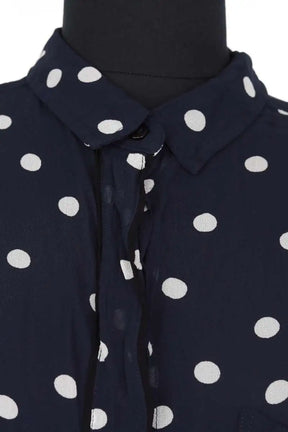 Chemise Ganni Marine en Synthétique
