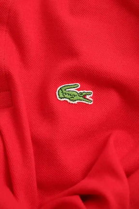 Polo Lacoste Rouge en Coton